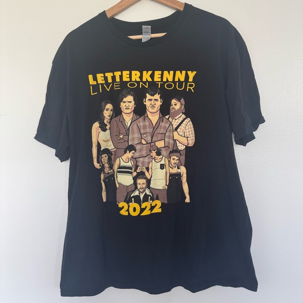 2022 LetterKenny Live On Tour T-Shirt Mens XL Comedy TV Show Concert Tee Black